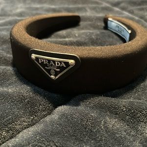 This is a beautiful Prada black headband.